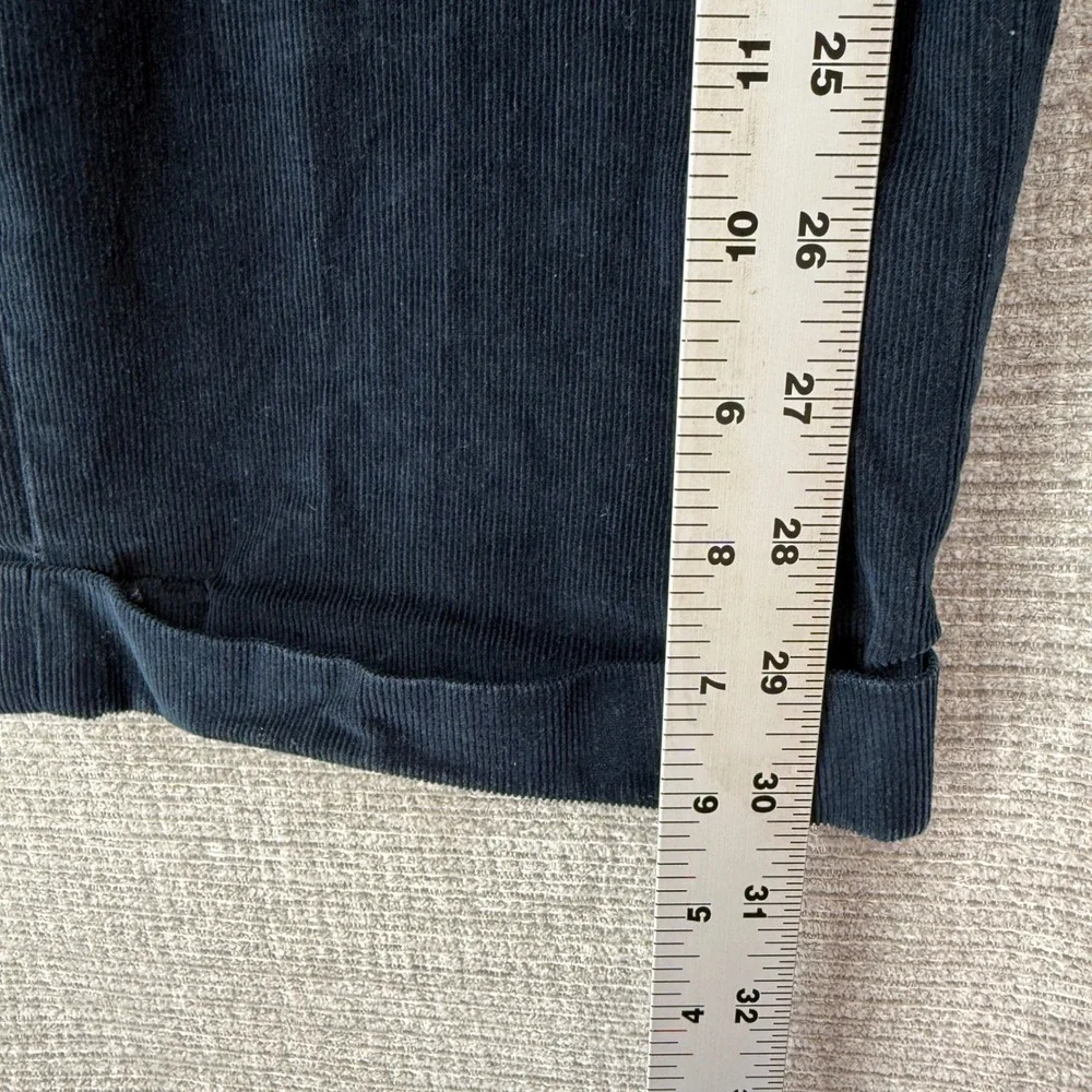 Lauren Ralph Lauren Corduroy Pants Mens 40x32 Navy Blue Pleated Cuffed Preppy